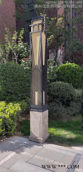 常州3米4米5米FNZH伍玖照明JGD684四川廣元園林廣場中式綠化太陽能鋁型材歐式庭院燈景觀燈柱廠家路燈方燈批發(fā)