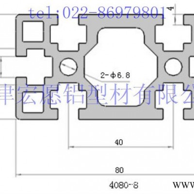 供應(yīng)國歐4080重型鋁型材