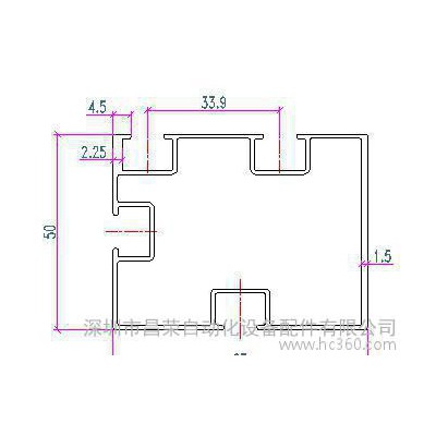 50*65流水線鋁型材 高品質(zhì)導(dǎo)軌鋁材 5065鋁合金型材
