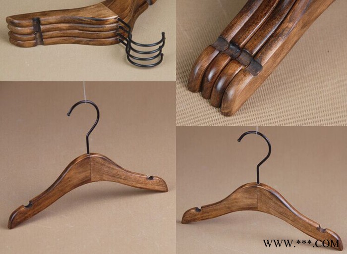 **仿古實(shí)木兒童衣架 豪華實(shí)木衣?lián)?電泳黑荷木衣架