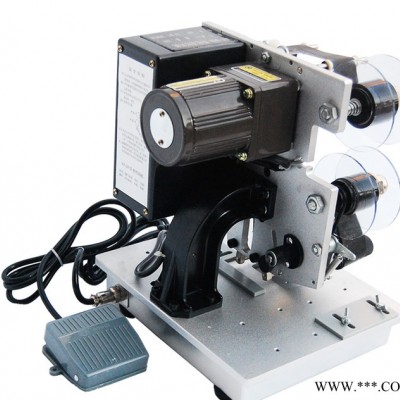 小型塑料袋鋁箔袋三排日期打碼機(jī) 標(biāo)簽電動(dòng)打碼機(jī) 塑料袋半自動(dòng)色帶打碼機(jī)